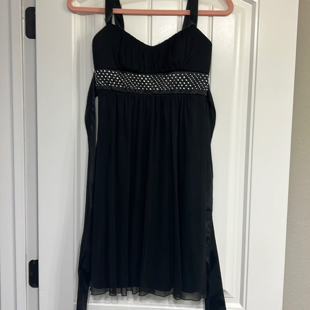 Ruby Rox size Small. Black with sequin pattern